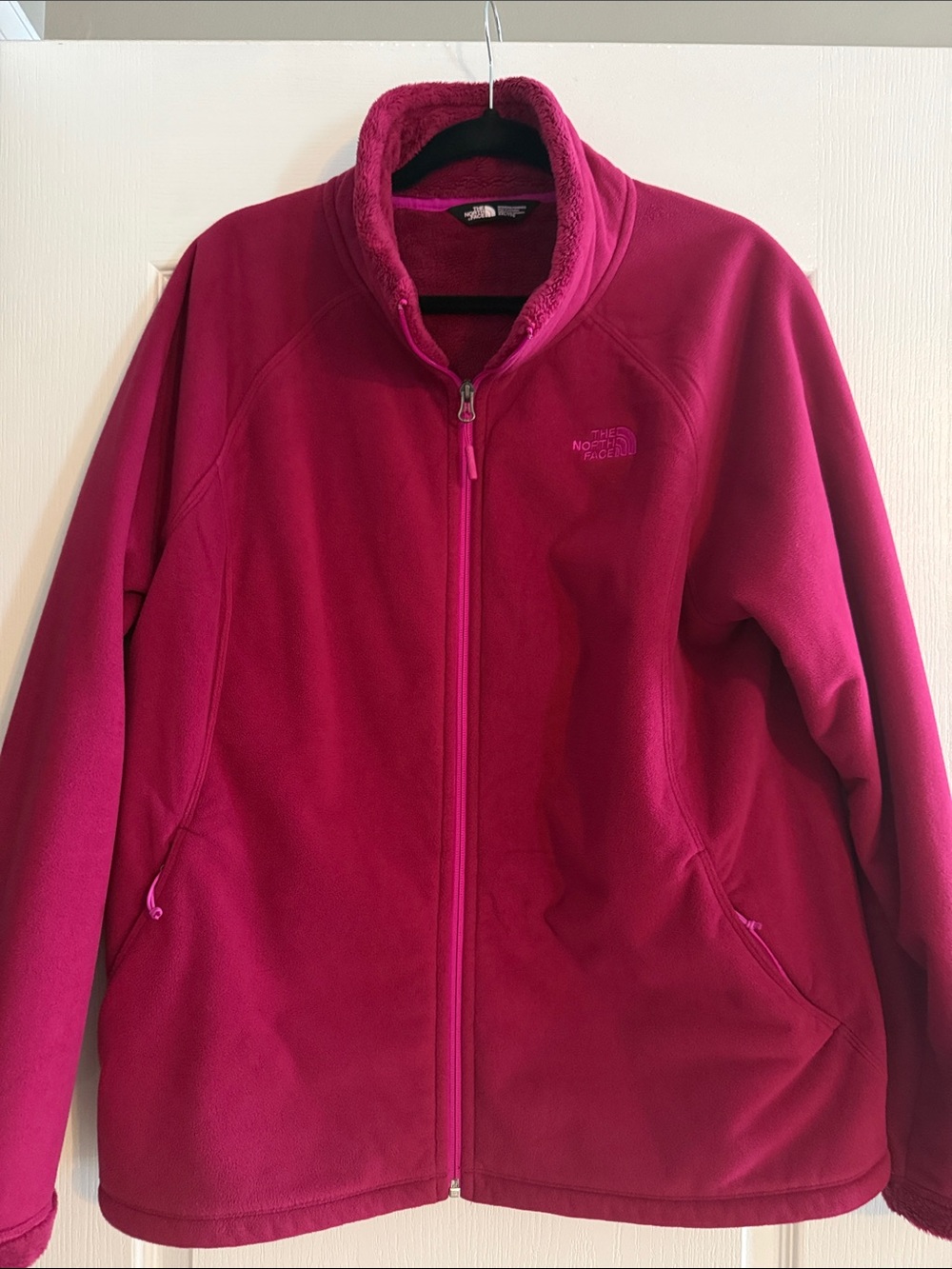 The North Face Teddy Fleece Jacket - Raspberry
